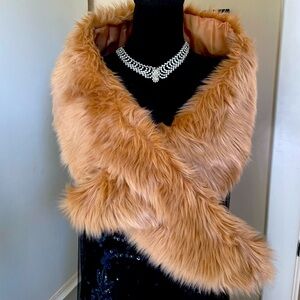 Faux fur wrap